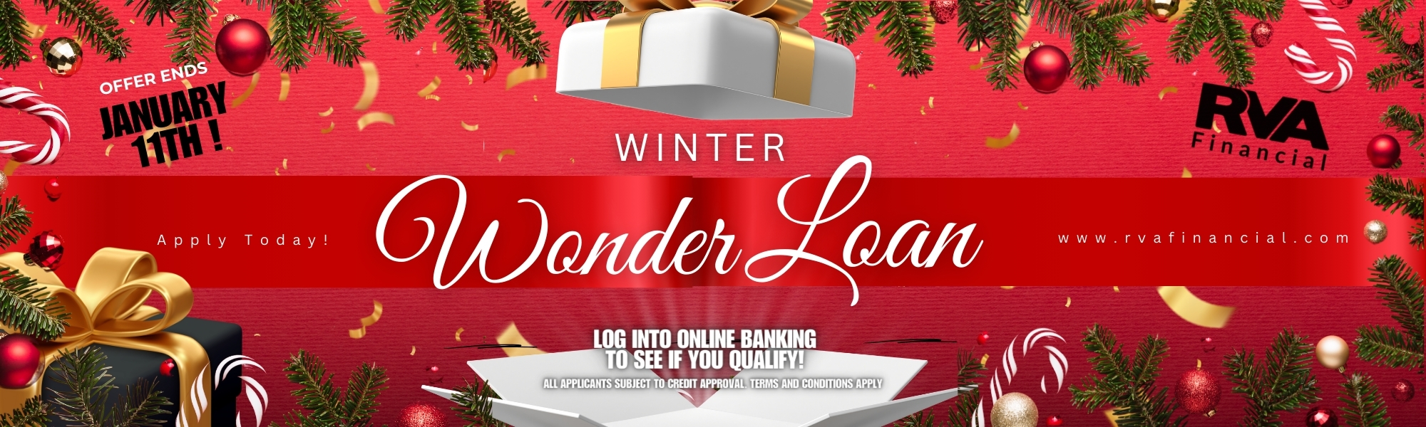 Winter Wonder Loan! Login to see if you qualify!